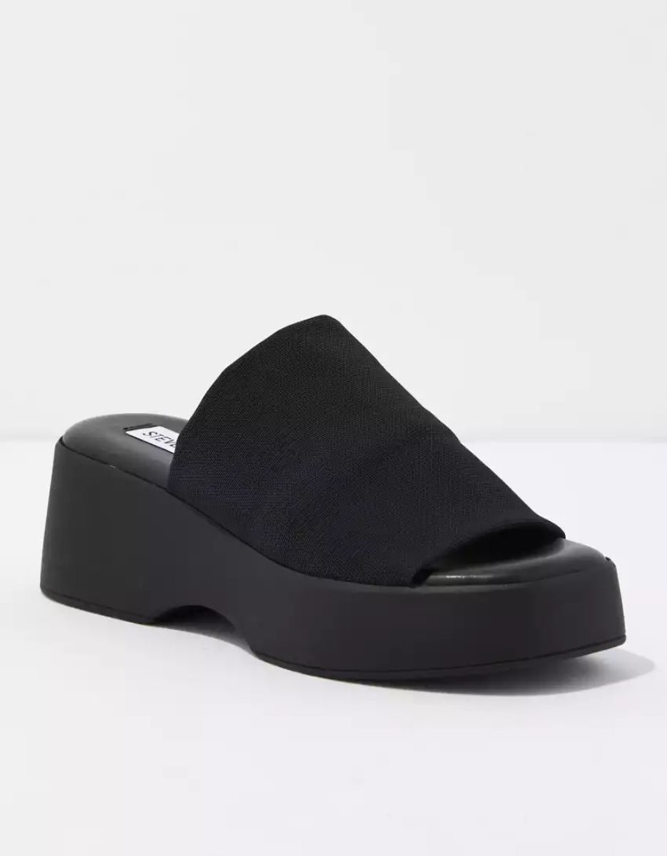 Compensées American Eagle Slinky30 Sandal Noir Femme | TAL-27795911